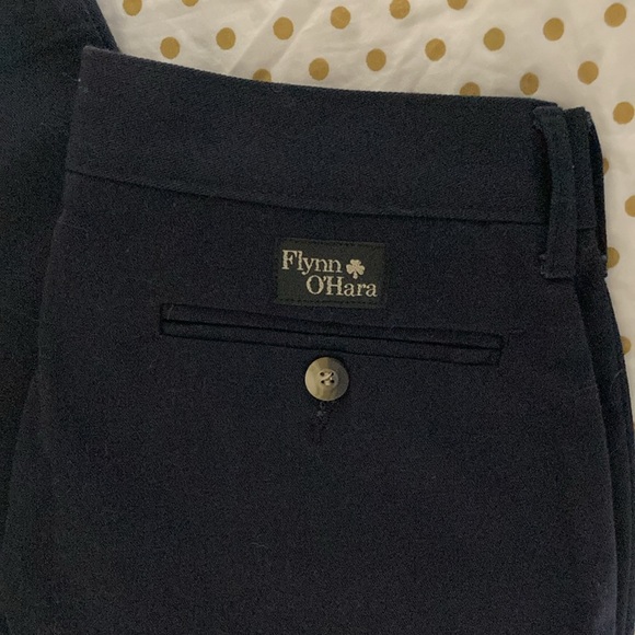 Flynn O’Hara School Uniform Pants Girls Navy Flat Front Slacks Size 12 R - Picture 3 of 6